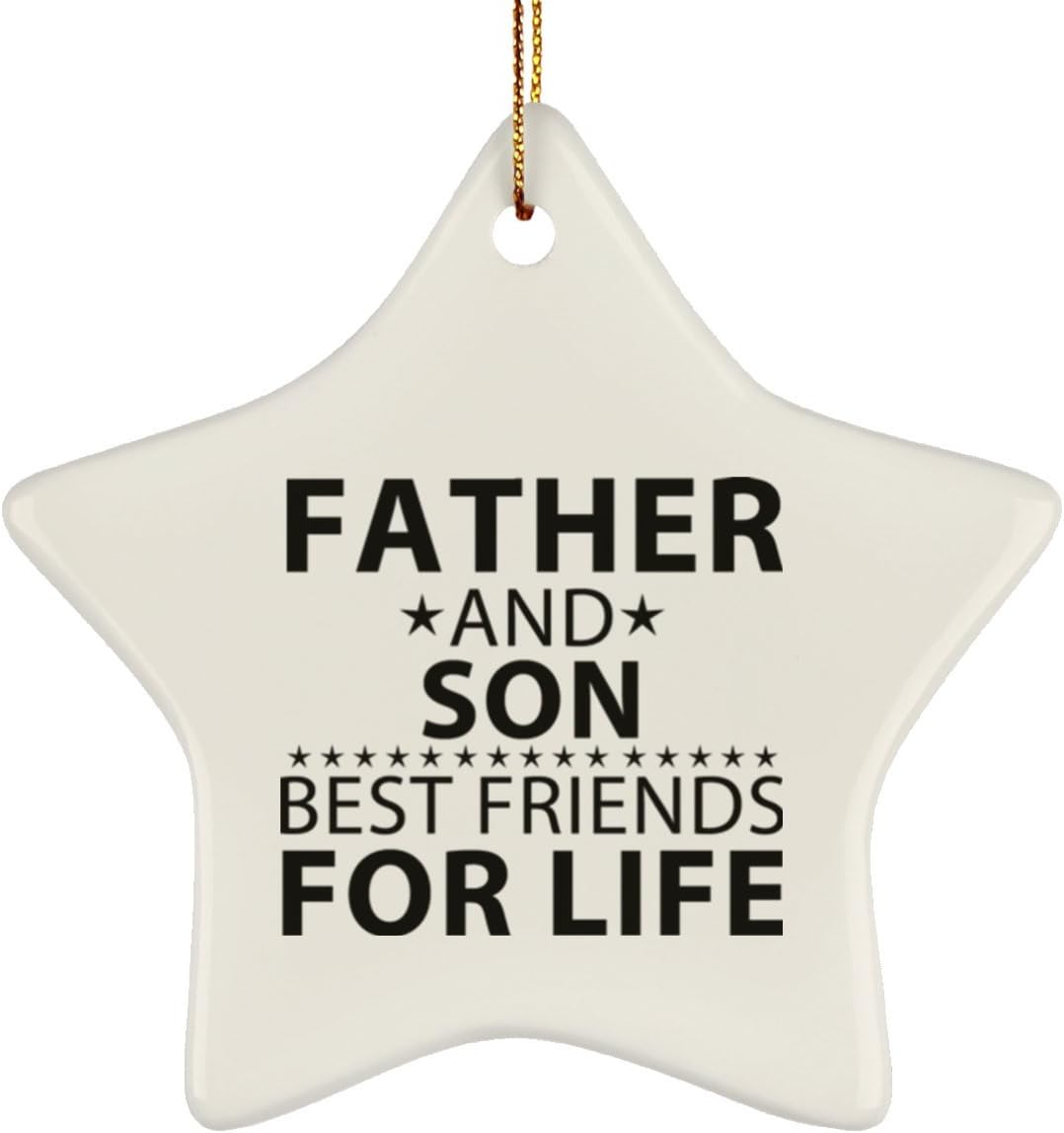 father and son ornament