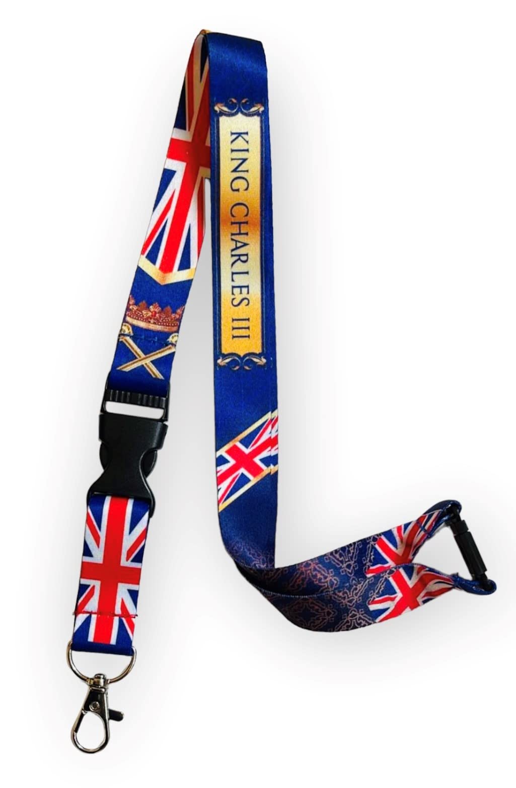 PAC Supplies Global King Charles III Collector's Edition Neck Lanyard with Detachable Buckle Clip (1)
