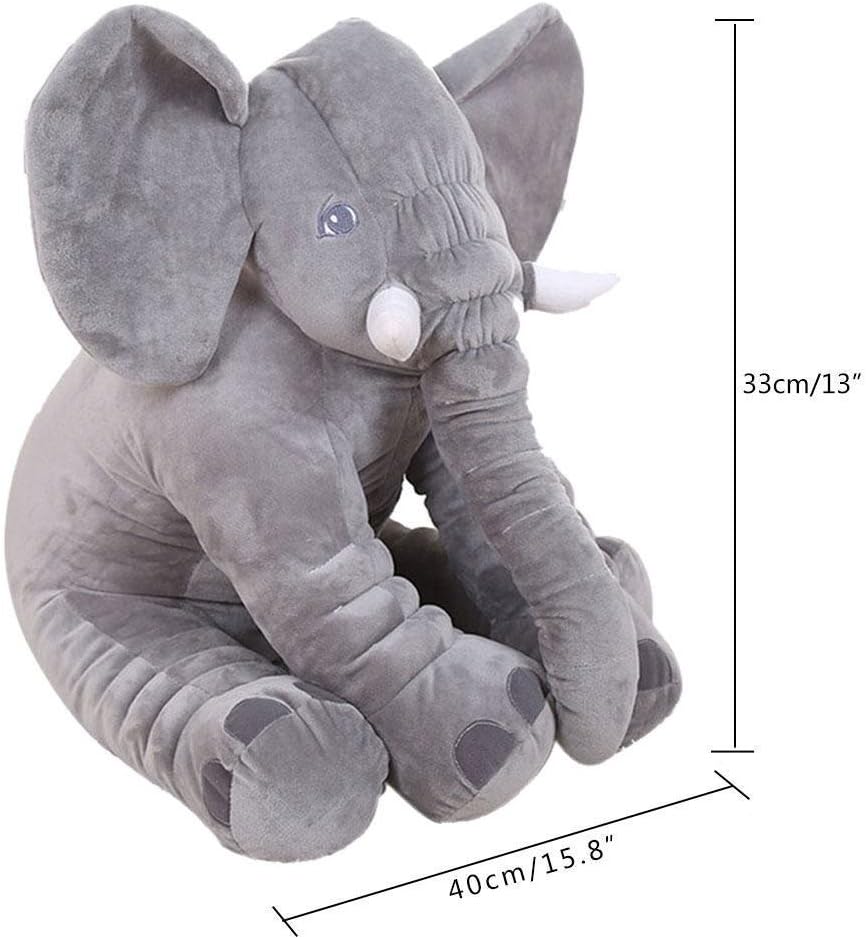 Mjtp Peluche Elephant Oreiller Elephant Coussin De Canape Peluche Jouets Elephant Jouets Anniversaire Cadeau Pour Bebe Gris S Peluches Jeux Et Jouets Centroarco Com