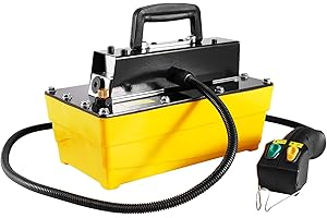 Uargd 10,000 PSI Air Hydraulic Pump with 0.61-Gallon Reservoir, NPT 3/8-Inch Oil Outlet, NPT 1/4-Inch Inlet, Durable Plastic 