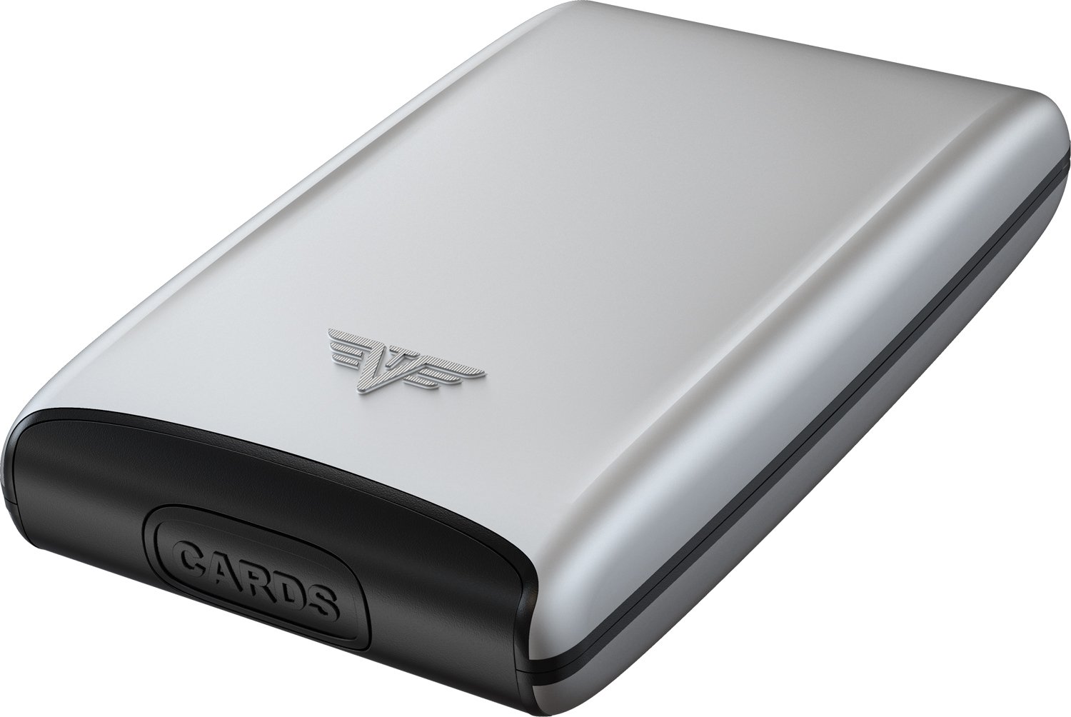 Tru Virtu® Credit-Card-Holder Ultra Light Aluminium case Silver Arrow I Card-case I cardholder-RFID-NFC-Protection I Made of Aluminium I Card Storage I Slim Wallet I cardholder