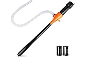 Jecatiy Portable Fuel Transfer Pump Battery Operated Electric Siphon Pump for Gas, Fuel, Diesel, Water Transfer 2.2 GPM Flow 