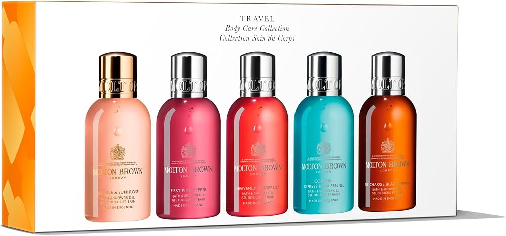 Molton Brown Travel Body Care 5x 100ml Bath Shower Gel Set