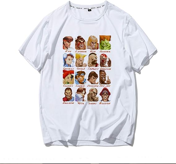 Amazon ストリートファイター メンズ レディース Tシャツ 夏服 スポーツ トップス 半袖 無地 通気性 ファッション ゆったり Tシャツ カットソー 通販 Amazon ストリートファイター メンズ レディース Tシャツ 夏服 スポーツ トップス 半袖 無地 通気性 ファッション ゆったり Tシャツ カットソー 通販