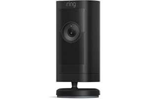 Like-New Ring Stick Up Cam Pro Battery | Two-Way Talk with Audio+, 3D Motion Detection with Bird’s Eye Zones, and 1080p HDR Video & Color Night Vision (2023 release), Black