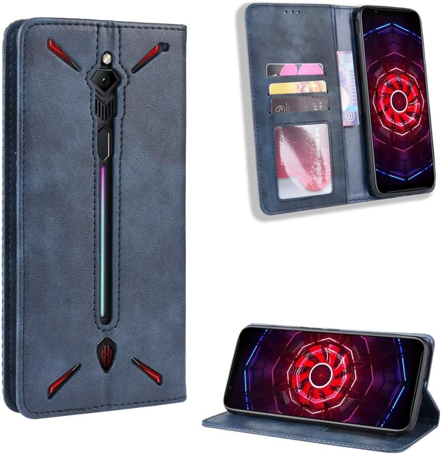 HD Case for Nubia Red Magic 3 Case Flip Leather + TPU Silicone Fixing Cover 2
