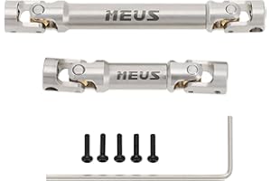 MEUS RACING Stainless Steel TRX4M Driveshaft, Drive Shaft for Traxxas 1/18 TRX4M High Trail K10/F150 RC Crawler Upgrade Parts