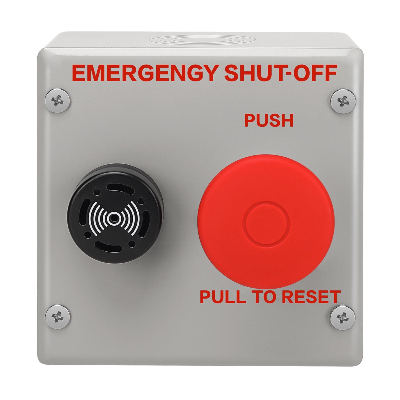 Photo 1 of Double Gang Plate Shut-Off Switch (24VDC) with Alarm to Respond to Emergencies, Compatible with Pentair Compool, Pentair IntelliTouch, Pentair EasyTouch Pool and Spa Control Systems