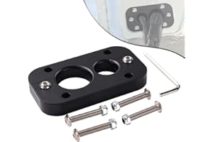 JADSORBOBI 01232023 Firewall Pass Through for Holley Terminator X Max - Eliminates Gromet in Fire Wall, Anodized Black