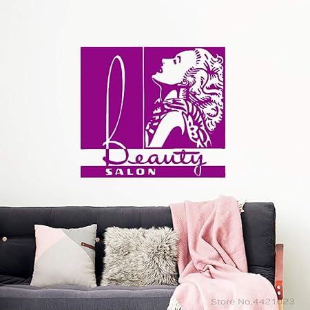 xingbuxin Tatuajes de Pared Niñas Cabello Salón de Belleza ...