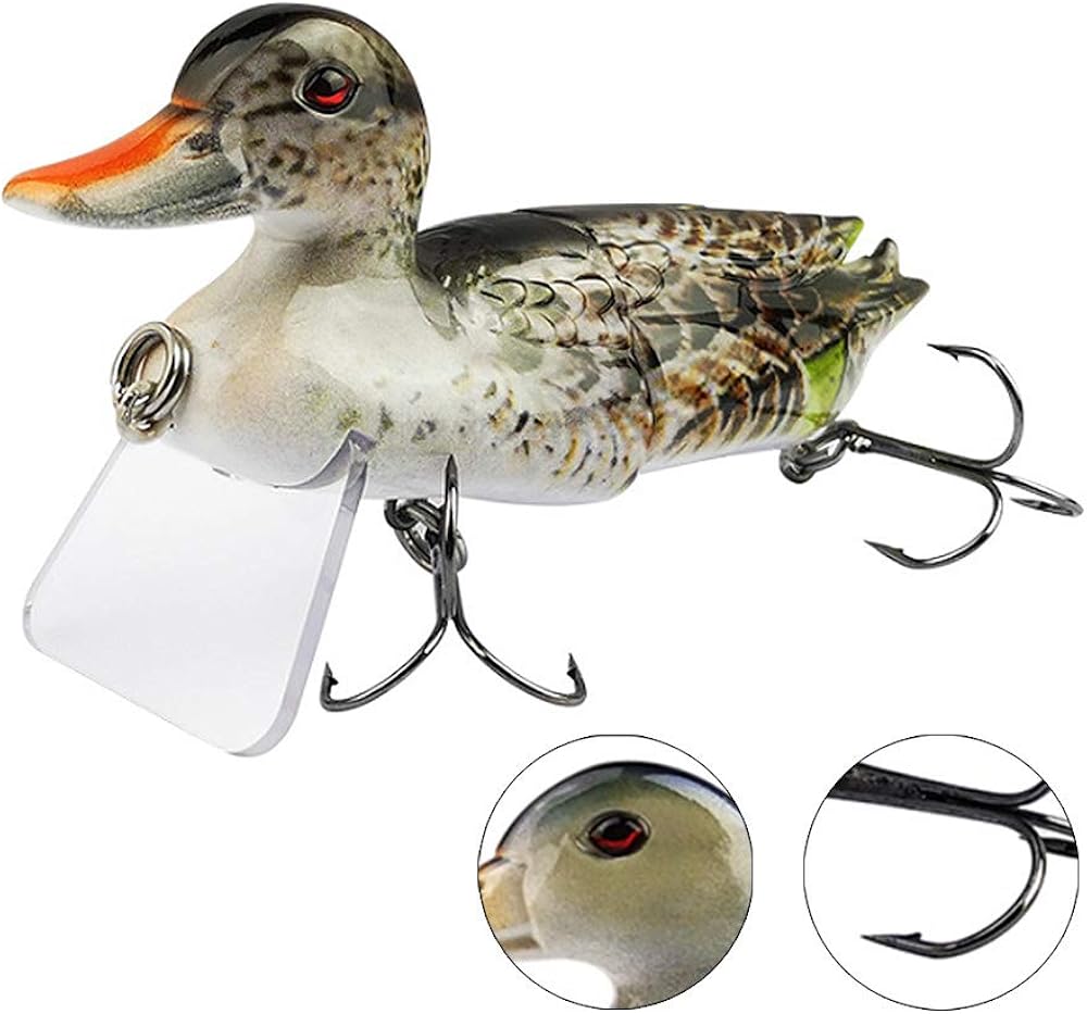 Aguoxing 3D Swimming Duck Fishing Lure Baits Duck Swim Baits Fishing