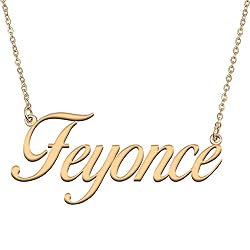 HUAN XUN Customized Custom Simple Any Name Necklace