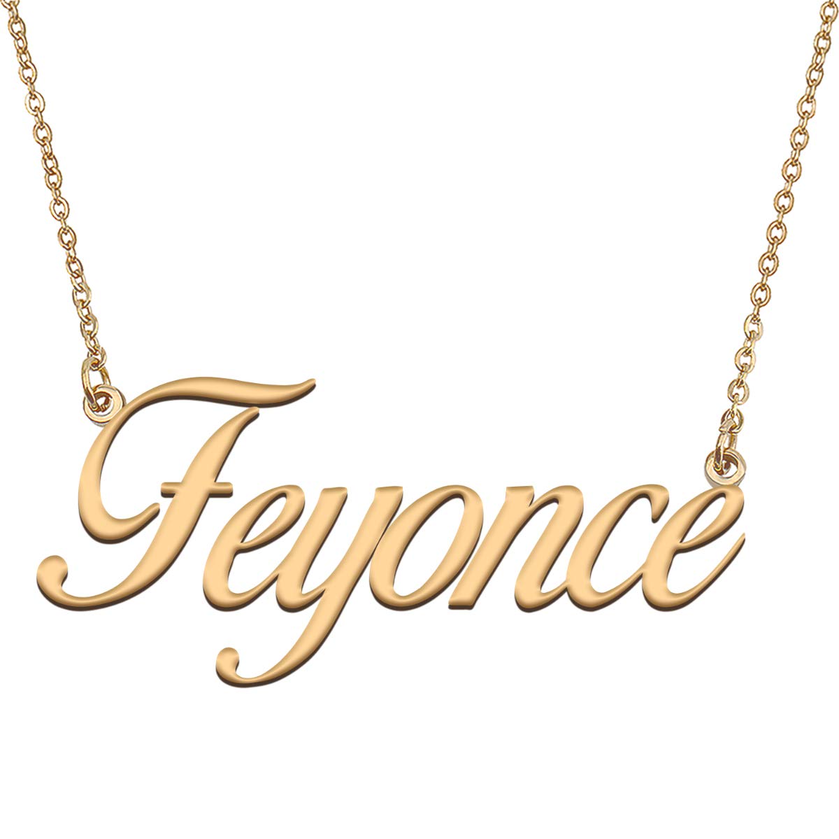 HUAN XUN Customized Custom Simple Any Name Necklace