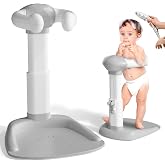 COOSEYA Baby Bath with Shower Stand Support|Anti-Pinch Soporte para Ba&ntilde;era de Beb&eacute; Adjustable Shower Tower and Anti-Slip for Toddler Standing Up Themselves,Ideal Gift for Infants 6-36 Months