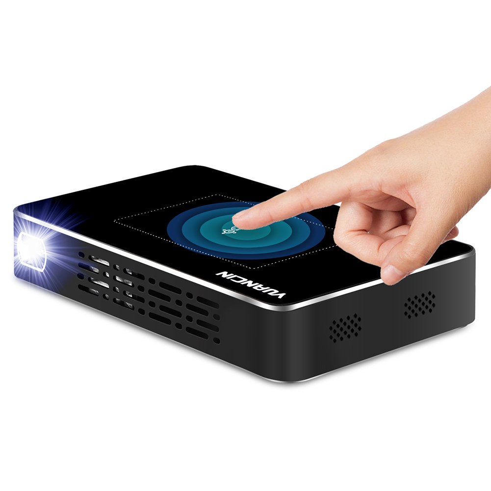 Yuancin Touchpad Mini Inteligente Android Proyector DLP Interactivo de Vídeo Quad Core