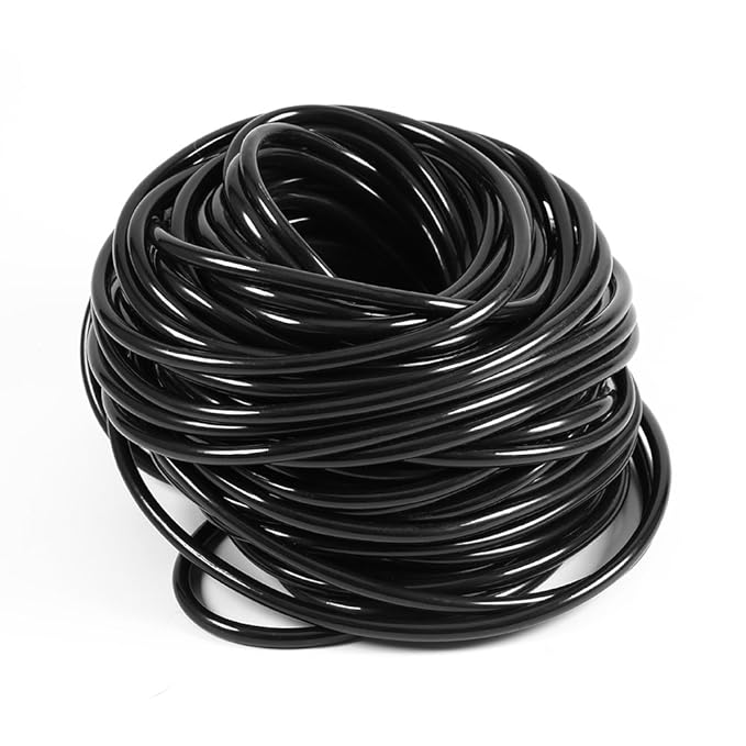 Haofy Black Tubing Hydroponische Bewässerung Flexibler Schlauch Grow Supply Tropfbewässerung Garten Bewässerung Tropfrohr 3/5