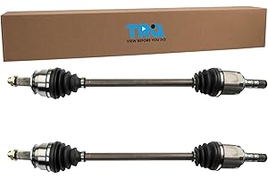 TRQ Front Driver and Passenger CV Axle Assembly Set Compatible with 2010-2014 Subaru Legacy Outback 2014 Forester Automatic CVT