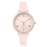 KIMOMT Women's Watches Leather Band Luxury Quartz