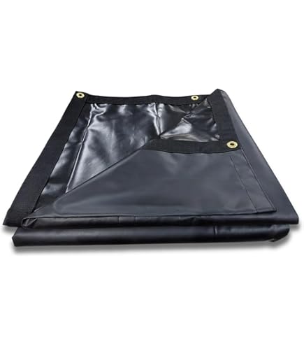 XTARPS - 8 x 12 - Heavy Duty Waterproof Vinyl Trailer Tarp with 10