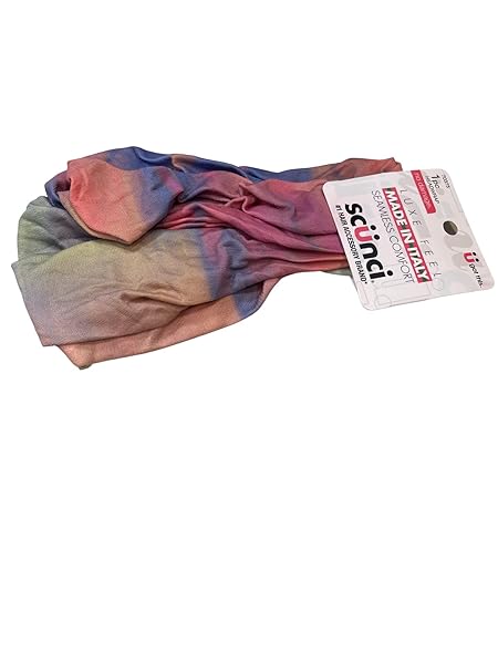 SCUNCI NO-DAMAGE LUXE FEEL MADE IN ITALY SEAMLESS COMFORT MULTI-COLORED HEADWRAP, 1-PIECE