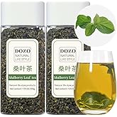 DOZO Natural Mulberry Leaf Tea Mulberry Leaves Tea 14.1oz/400g Sun-Dried Premium Mulberries Loose Leaves Sang Ye Healthy Herbal Tea Sugar Free Caffeine Free No Additives 桑叶茶 桑葉茶