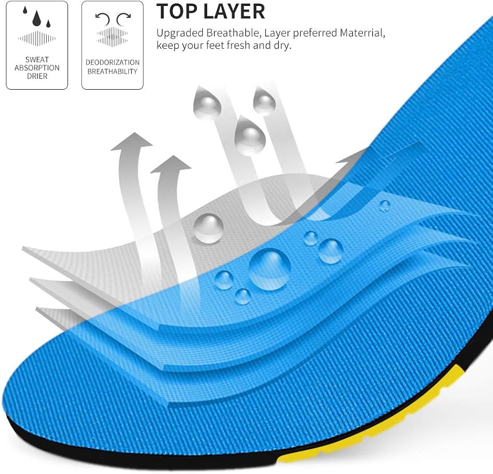 wernies Running Shoes Inserts for Men Women, Athletic Arch Comfort Insole: Shoes