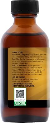 Sunny Isle Extra Dark Jamaican Black Castor Oil 2oz Natural Moisturizing Hair view 8