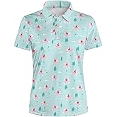 Womens Golf Polo Shirt Funny Golf Shirt for Women Short Sleeve Moisture Wicking Quick Dry Athletic Tennis Tops Golf Outfits