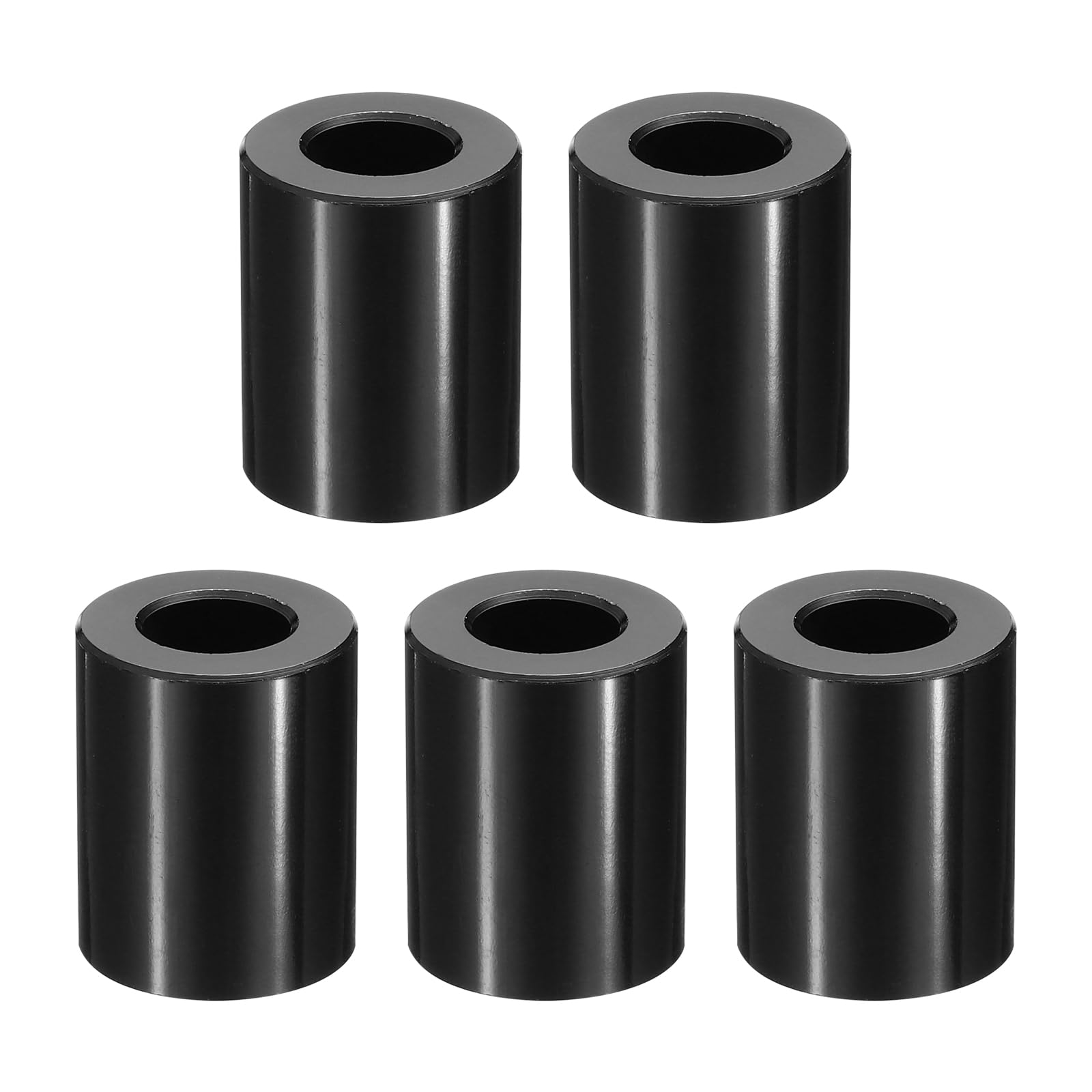 PATIKIL M10 Aluminum Spacers, 5 Pcs Metal Spacer Aluminum M10 x 3/4" OD x 15/16" L Aluminum Spacer Screw Standoff Round for 3/8" or M10 Screw Bolts