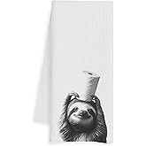 WFSM Sloth Gifts Hand Towels - Sloths Decorative Towels for Bathroom, Sloth Gifts for Kids, Decorative Hand Towels for Bathroom, 16×24 Inches