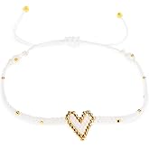 BXDA Rainbow Beaded String Braided Bracelets for Women, Summer Boho Handmade Adjustable Beach Waterproof Jewelry Gift