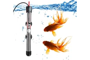 Mylivell Aquarium Heater 25W 50W 100W 200W 300W Submersible Auto Thermostat Fish Tank Heater, Small Aquarium Heater for 10-100 Gallon Fish Tank, Freshwater & Saltwater Compatible