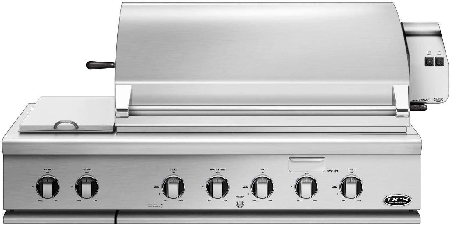 Review DCS BuiltIn Traditional Gas Grill with Rotisserie and Side