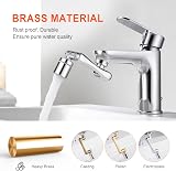 Ibergrif Tap Extender 1440° Swivel Robotic Arm Faucet Aerator Silver M91006 view 5