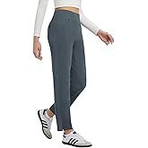 baleaf Women's Fleece Lined Pants Winter Thermal Travel Pants Water Resistant Cold Weather Golf Hiking Pockets Work