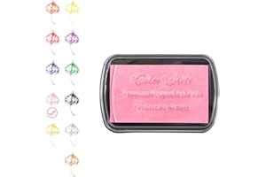 Gripebao Ink Pad for Stamps, Stamp Pads for Rubber Stamps, Washable Craft Ink Pad for Stamping, Permanent Fabric Ink Pad for 