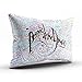 Hoooottle Custom Beauty Design Colorful Panic at the Disco Boudoir Pillowcase Rectangle Zippered One Side Printed 12x20 Inches Throw Pillow Case Cushion Cover
