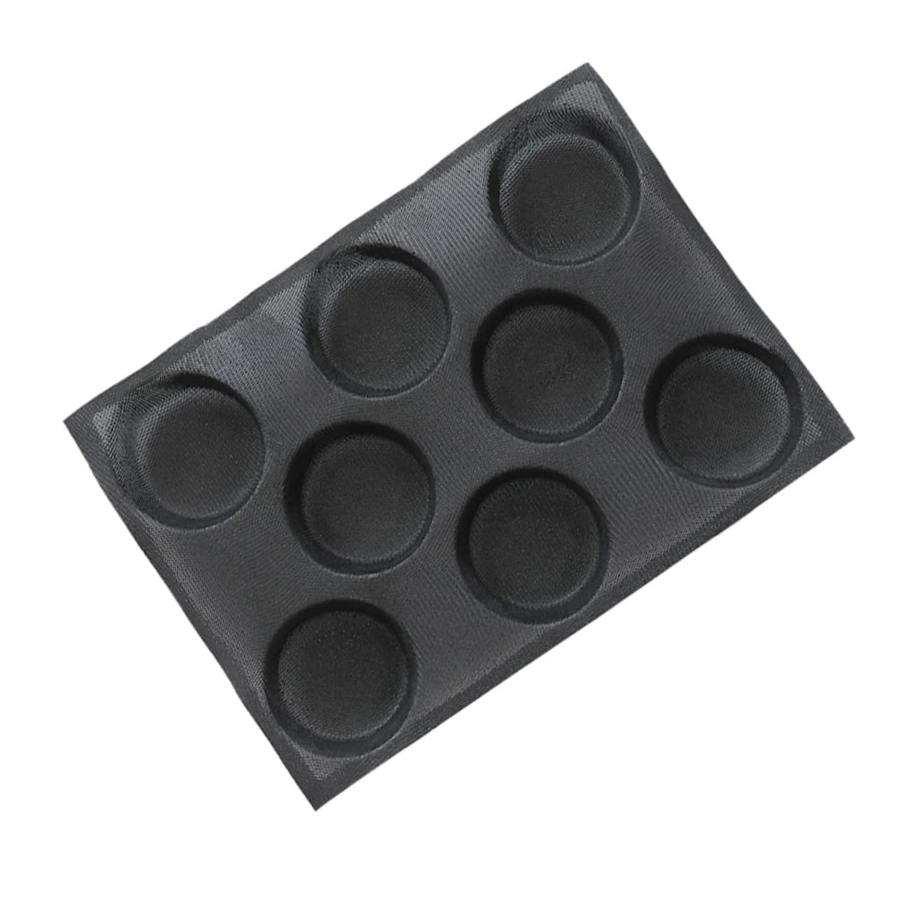 YARNOW Silicone Bread Loaf Pan Silicone Bun Pan 8 Cups Burger Bun Baking Pan Non- Stick Bun Bakery Mold for Bread Puffs Buns (Black) Bread Bun Tin
