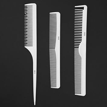 white barber comb