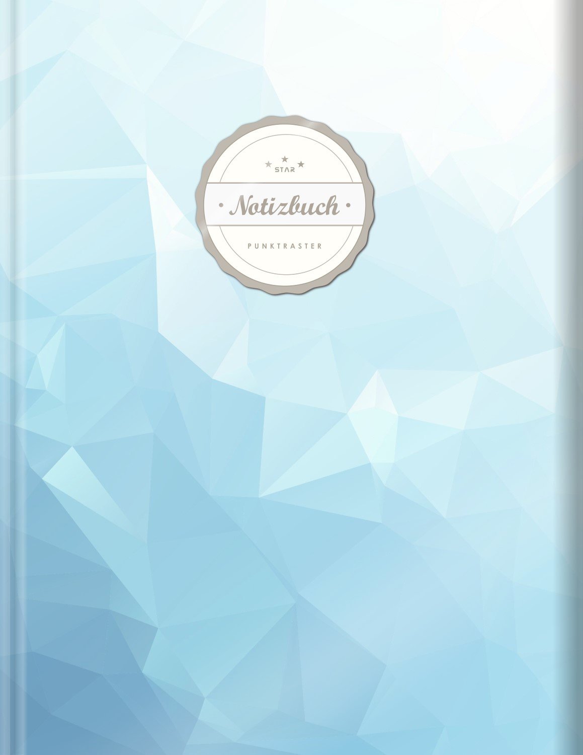 Punktraster Notizbuch (©Star, A4, 156 Seiten, Softcover) || Dickes Notizbuch mit Register + Robuster Einband || Bullet Journal, Handlettering, Skizzenbuch, Zeichenbuch, Dot Grid, „Eiskalt“