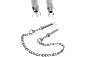 Nipple Clamps Exotics Nipple Grips Non Pierced Weight Nipple Rings Adjustable BDSM Metal Nipple Clamps Nipple Clip with Bell 