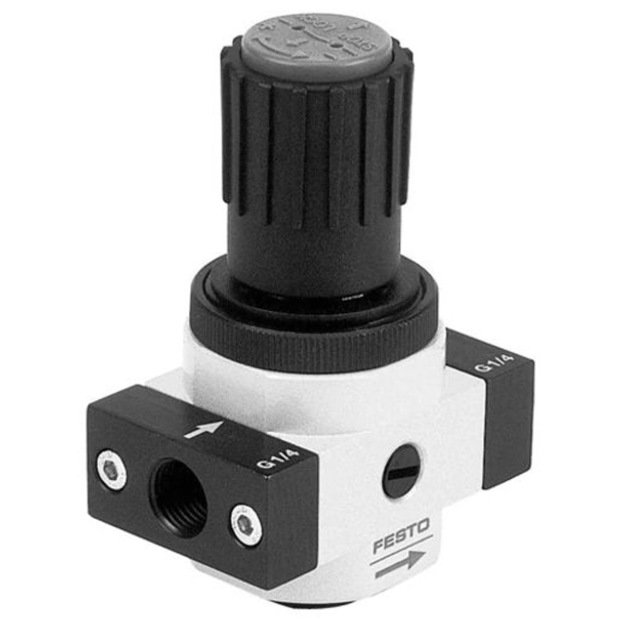 Festo LR-1/4-D-O-MINI D Series Pressure Regulator, G1/4 Pneumatic Connection