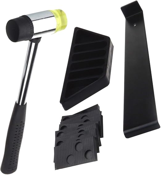 Tekbox 7 15mm Wood Laminate Flooring Installation Fitting Kit Mallet Tapping Block Pull Bar And Spacers