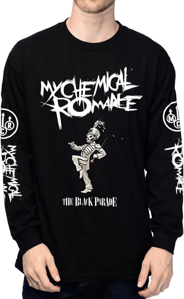 EmoBug My Chemical Romance MCR The Black Parade Logo Long Sleeve Men's T-Shirt