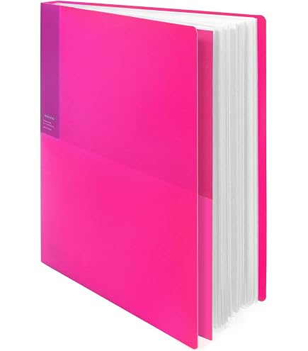 Amazon.com : Kokuyo 40-Pocket Binder with Plastic Sleeves (Orange