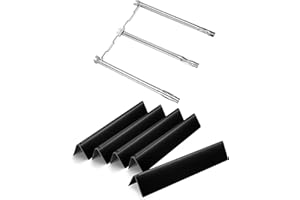 Paayox 7636 Flavorizer Bars for Weber Spirit I & II 300 Series Gas Grill, and 69787 Burner Replacement Parts Suitable for Weber Spirit E-310 S-310 E-320 S-320 (Front-Mounted Control) Gas Grill
