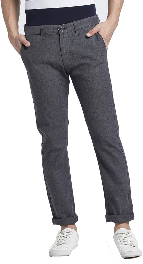 Buy BUFFALO Men's Slim Fit Casual Trousers at Amazon.in