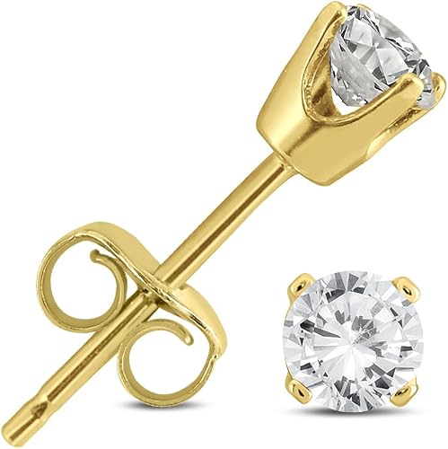 Amazon Com 1 3 Carat Tw Ags Certified Round Diamond Solitaire