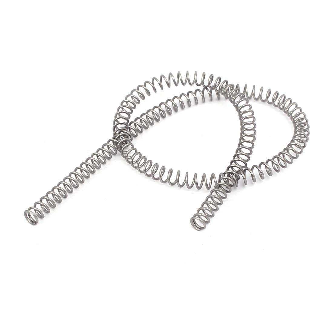 sourcingmap Compression Spring,304 Stainless Steel,5mm OD,0.7mm Wire Size,305mm Free Length,Silver Tone
