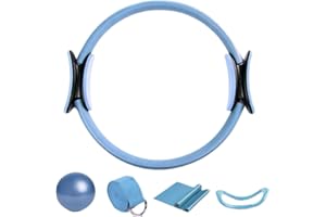 Roenae Women's Essential Pilates Set, Including 5 Accessories, Pilates Ring Boot Strap, Women's Yoga Set, and gluteal Yoga Ball Boot Strap